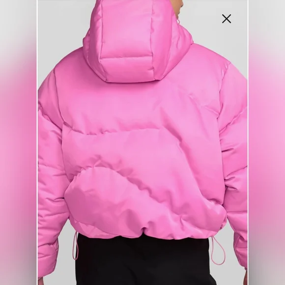 NIKE Swoosh Quilted Down Crop Puffer Jacket, Size S & M, Retail $275.00 USD - Picture 2 of 9